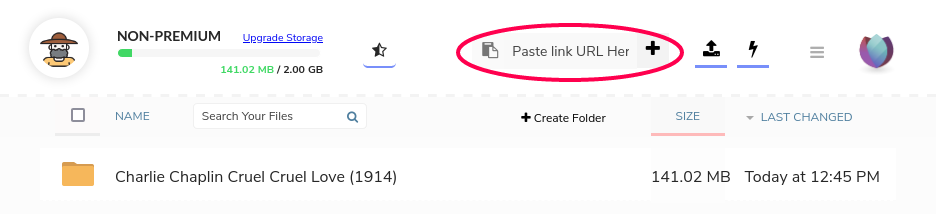 Paste here to import to Seedr